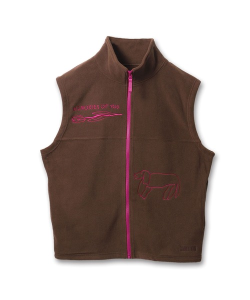 ベスト ジレ UKABU STORE×CommonNoun ”NATURE”norahi フリースベスト New Color レディース メンズ