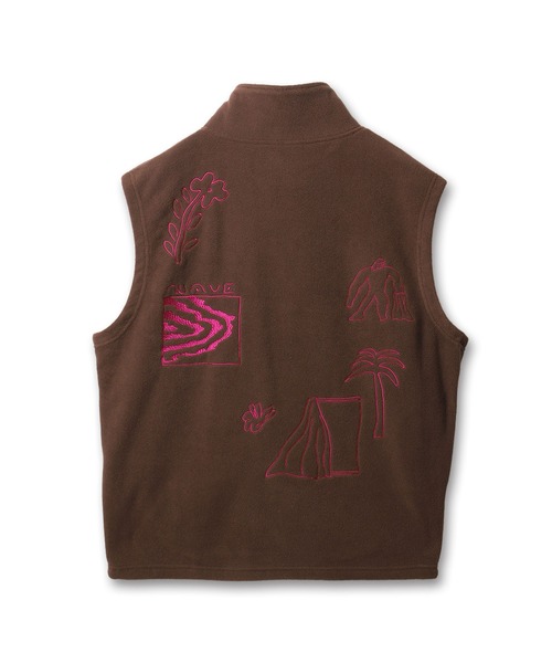 ベスト ジレ UKABU STORE×CommonNoun ”NATURE”norahi フリースベスト New Color レディース メンズ