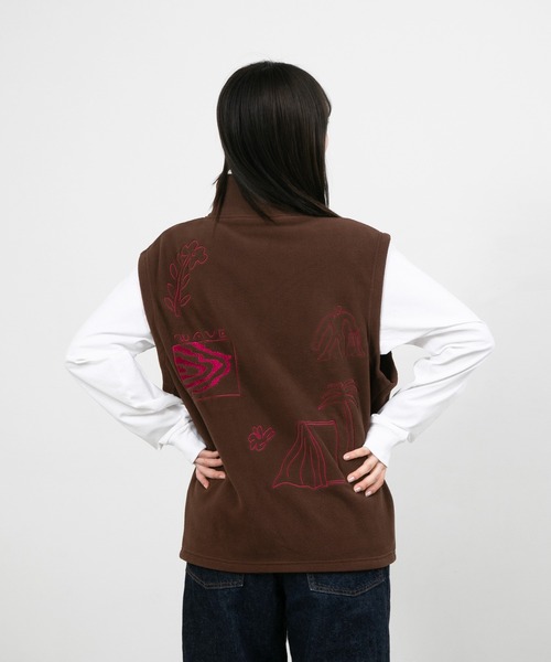 ベスト ジレ UKABU STORE×CommonNoun ”NATURE”norahi フリースベスト New Color レディース メンズ