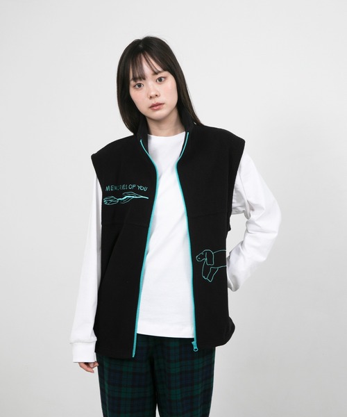 ベスト ジレ UKABU STORE×CommonNoun ”NATURE”norahi フリースベスト New Color レディース メンズ