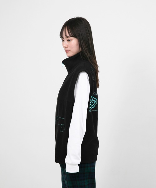 ベスト ジレ UKABU STORE×CommonNoun ”NATURE”norahi フリースベスト New Color レディース メンズ