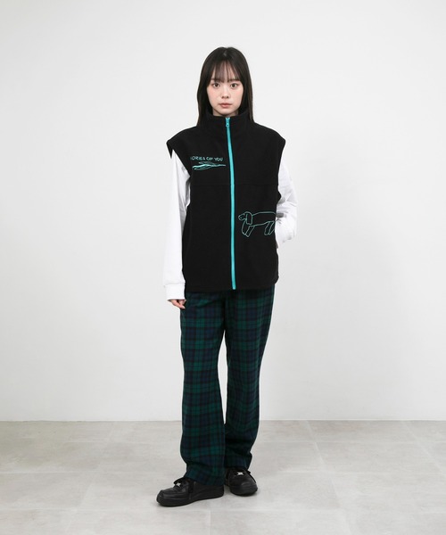 ベスト ジレ UKABU STORE×CommonNoun ”NATURE”norahi フリースベスト New Color レディース メンズ
