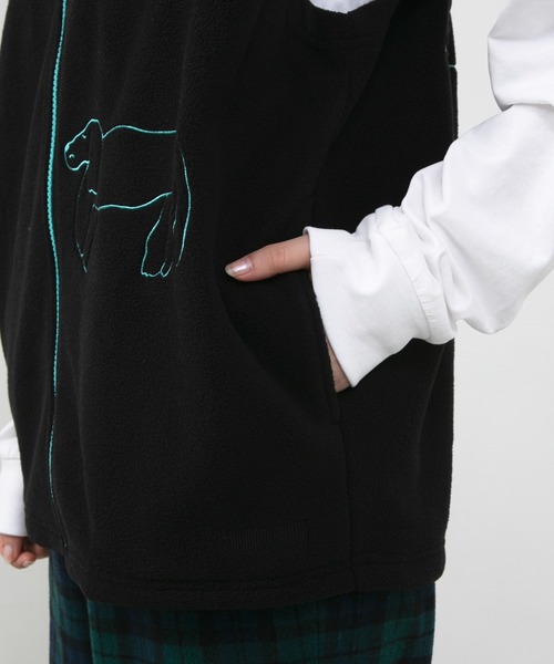 ベスト ジレ UKABU STORE×CommonNoun ”NATURE”norahi フリースベスト New Color レディース メンズ