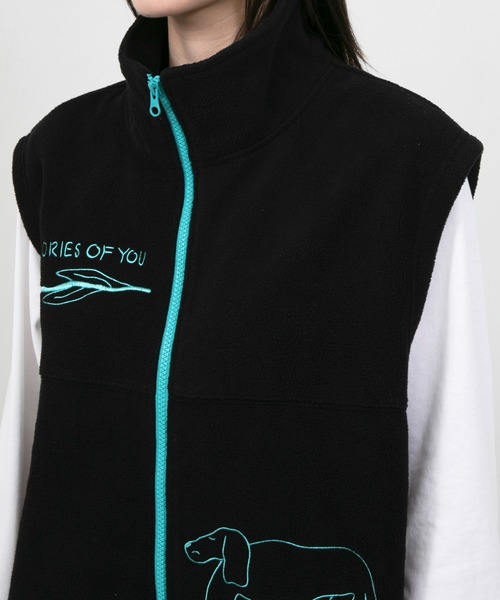 ベスト ジレ UKABU STORE×CommonNoun ”NATURE”norahi フリースベスト New Color レディース メンズ