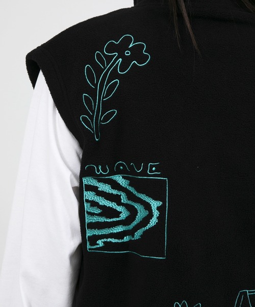 ベスト ジレ UKABU STORE×CommonNoun ”NATURE”norahi フリースベスト New Color レディース メンズ