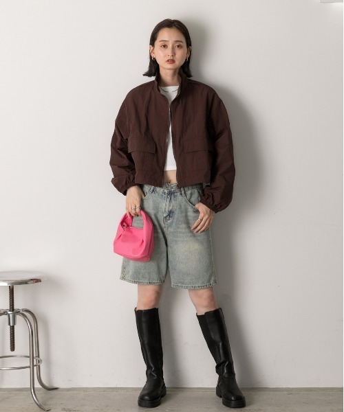 ad thie（アドティエ） ブルゾン アウター スタンドカラー ナイロン