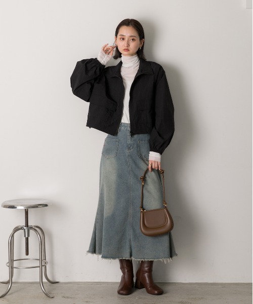 ad thie（アドティエ） ブルゾン アウター スタンドカラー ナイロン