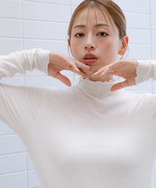 LAKOLE（ラコレ） tシャツ メローエッジタートルプルオーバー / 141186