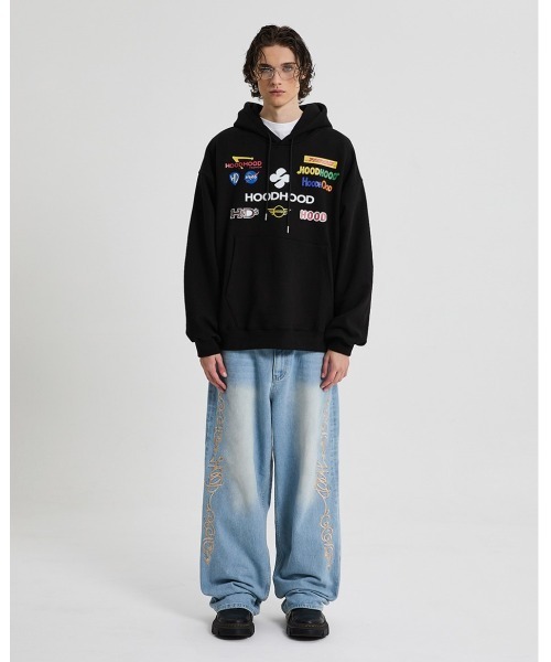 【HOODHOOD】Parody Logo Hood 2色 HOODHOOD パーカー 「UNISEX」HOODHOOD／Parodyロゴフーディー