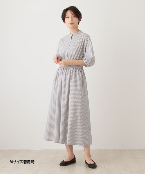 Afternoon Tea（アフタヌーンティー） 7分袖ワンピース MEDIUM グレー