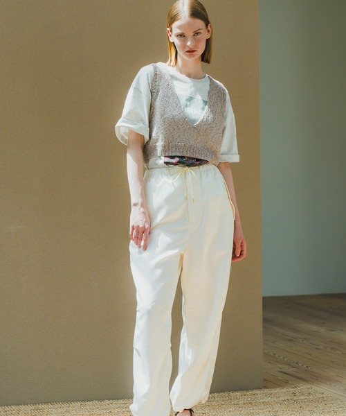 ニット セーター 「WHYTO. / ホワイト」 GLITTER KNIT BUSTIER レディース WHYTO ニット セーター 「WHYTO. / ホワイト」 GLITTER KNIT