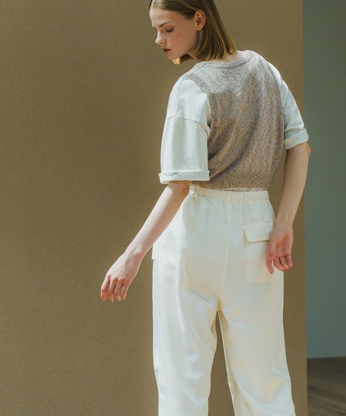 ニット セーター 「WHYTO. / ホワイト」 GLITTER KNIT BUSTIER レディース WHYTO ニット セーター 「WHYTO. / ホワイト」 GLITTER KNIT