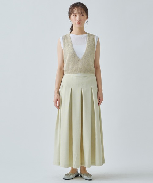 ニット セーター 「WHYTO. / ホワイト」 GLITTER KNIT BUSTIER レディース WHYTO ニット セーター 「WHYTO. / ホワイト」 GLITTER KNIT