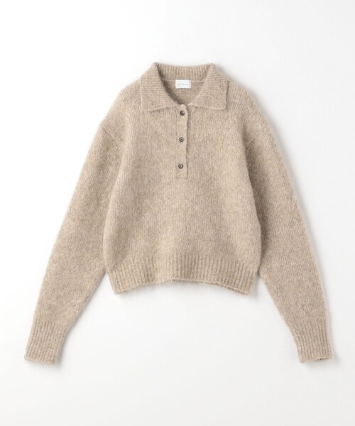 green label relaxing ニット アルパカミックス シャギ― プルオーバー 