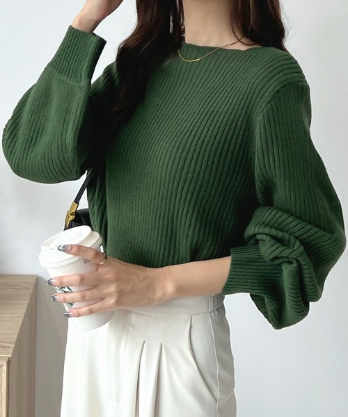 ダブルスタンダード セミウーステッド ニット セーター 20AW ブラック 36 DOUBLE STANDARD CLOTHING（ダブルスタンダードクロージング）の「DSC