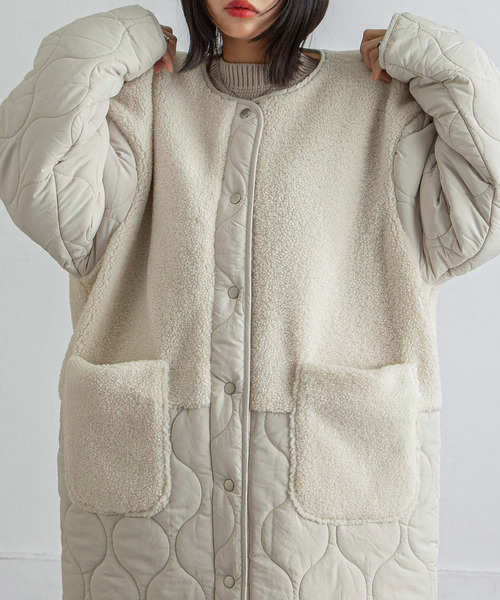 「Chillfar」 ノーカラーコート LARGE ブラック レディース_画像6