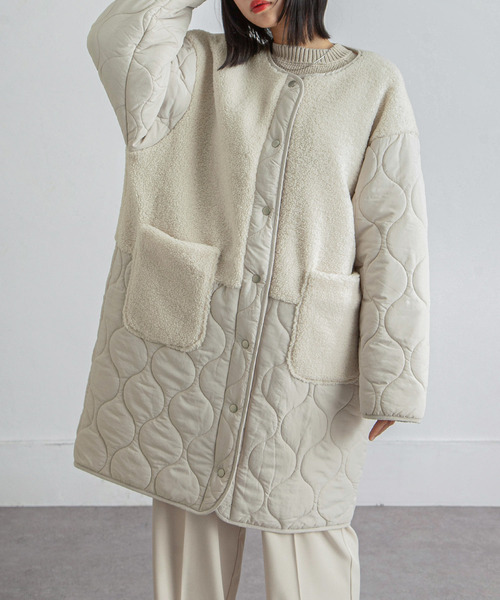 「Chillfar」 ノーカラーコート LARGE ブラック レディース_画像7