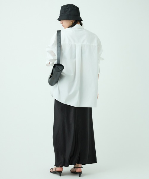 【美品】Chaos(カオス)/ガールフレンドシャツ サックスブルー Chaos ブラウス シャツ Chaos(カオス)/ガールフレンドシャツ