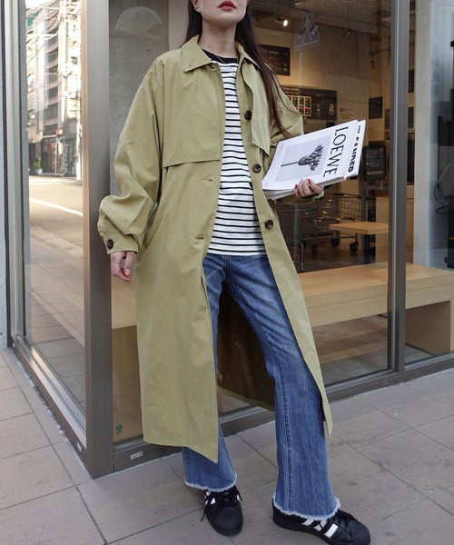 LE ステンカラー ミディ ロング トレンチ コート 1 LE】徹底比較 『Trench Coat』&『Balcollar Coat』｜L'ECHOPPE