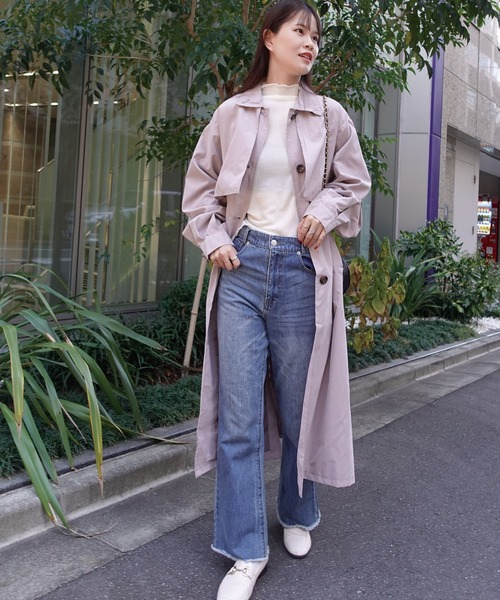 C de C ベージュ トレンチコート 34/SS CORNERS トレンチコート コート ステンカラートレンチコート