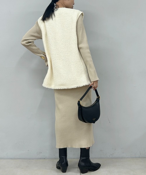 「LOUNGEDRESS」 ノースリーブブラウス FREE ブラック レディース Loungedress 「LOUNGEDRESS」 ノースリーブブラウス FREE