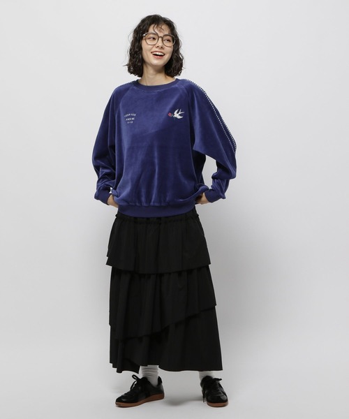 niko and…（ニコアンド） スウェットカットソー LARGE アイボリー