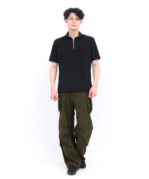 カーゴパンツ TORNADO MART∴ストレッチオックスワイドカーゴパンツ メンズの画像