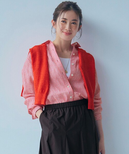 23区 ブラウス シャツ 「杏さん着用」LIBECO ベーシック