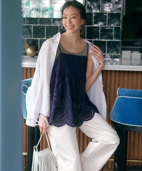 23区【杏さん着用】LIBECO ベーシック シャツ 杏さん着用】LIBECO ベーシック シャツ / 23区 | ファッション