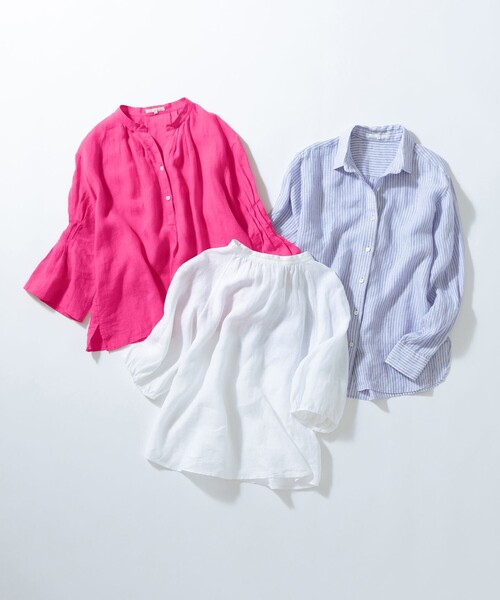 23区 ブラウス シャツ 「杏さん着用」LIBECO ベーシック