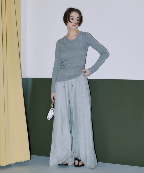 LIENCOEUR tシャツ タンクレイヤードカットソー レディース : ZOZOTOWN