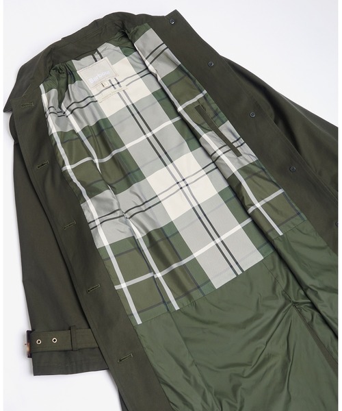 Barbour 「Barbour」 トレンチコート 10 グリーン レディース