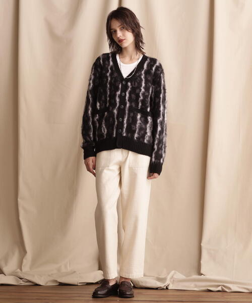 Schott N.Y.C（ショット） 「schott」 ニットカーディガン M ブラック
