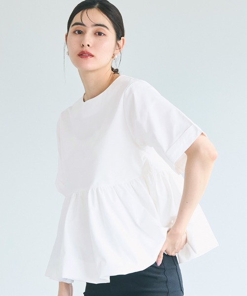 coca（コカ） ブラウス シャツ 半袖 バルーン半袖ブラウス レディース
