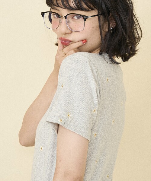FREAK'S STORE（フリークスストア） tシャツ ミニデイジー刺繍Tシャツ