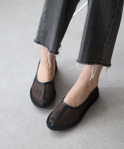 Bonjour Sagan パンプス シースルーフラットパンプス : ZOZOTOWN