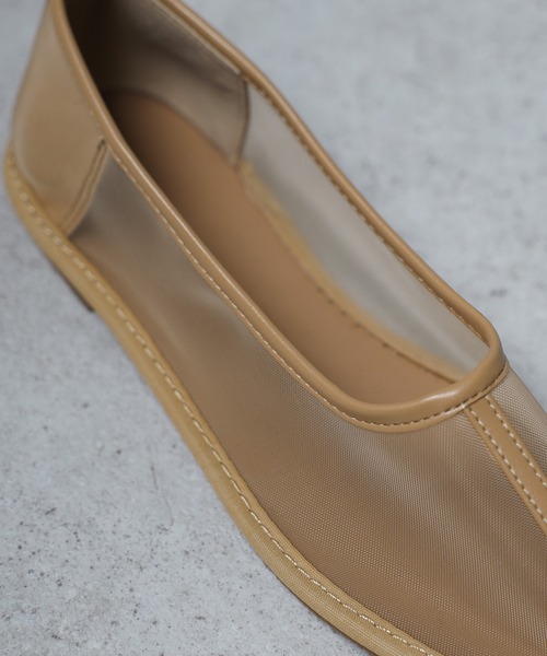 Bonjour Sagan パンプス シースルーフラットパンプス : ZOZOTOWN