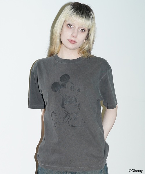 tシャツ Disney Tee / Mickey 1 レディース メンズ Disney tシャツ 「Disney/ディズニー」ミッキーマウスフェイス
