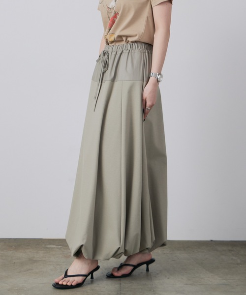 ルシェルブルースカート LE CIEL BLEU スカート ラップタイスカート / Wrap Tie Skirt