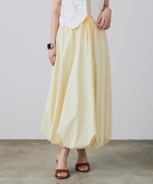 チュールスカート ルシェルブルー 日本製 ル シェル ブルー - LE CIEL BLEU | Dot Jacquard Half Flare