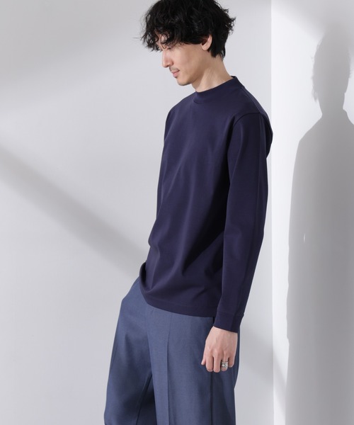 「NANO universe」 長(zhǎng)袖Tシャツ M ベージュ メンズ