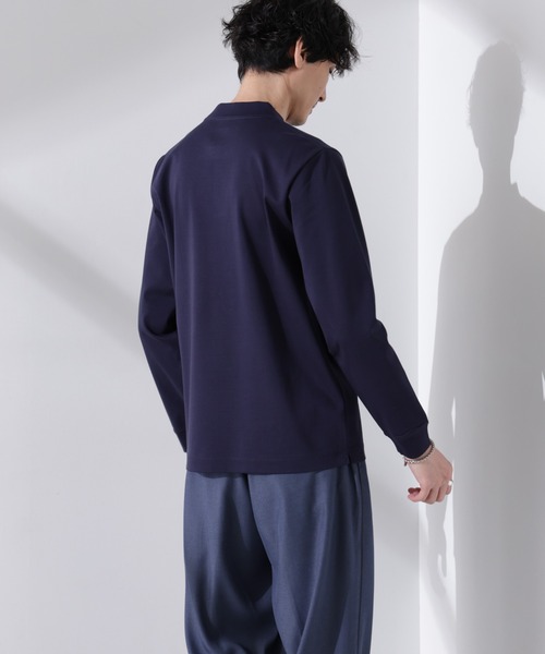 「NANO universe」 長(zhǎng)袖Tシャツ M ベージュ メンズ