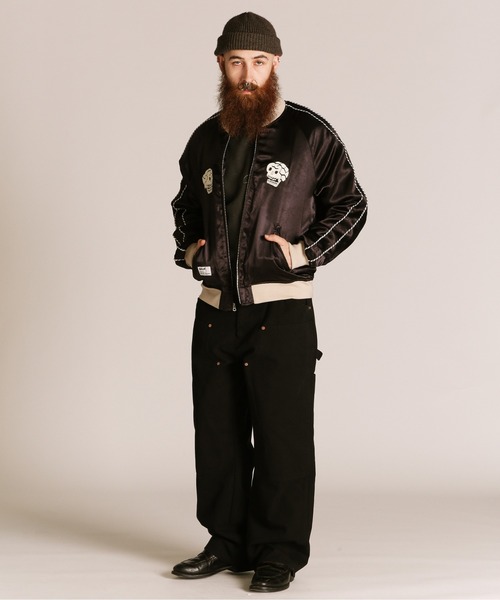 ☆★☆　Schott NYC ブラック サテン スカジャン 様専用 Schott NYC ブラック サテン スカジャン - メルカリ