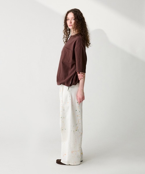 WETTEMPT ジーンズ 2TUCK PAINT DENIM PANTS / ツータック