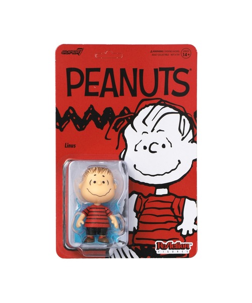 スーパー7 ピーナッツ スーパーサイズ ライナス PEANUTS フィギュア Super7 スーパー7 Peanuts リアクションフィギュア