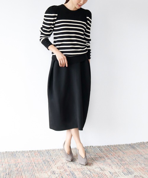 「ELFRANK」 長袖ニット FREE オフホワイト レディース_画像6