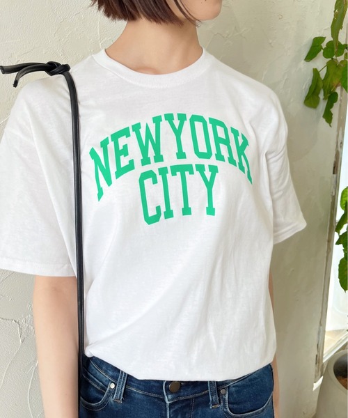 tシャツ 「spiritoso」カレッジロゴアソートプリント半袖Tシャツ レディース | spiritoso | 10