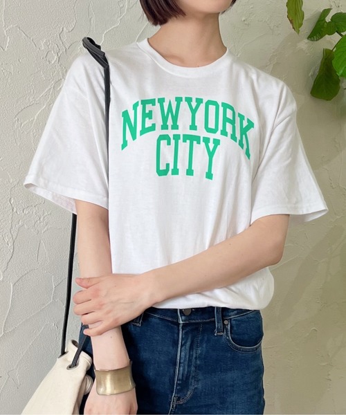 tシャツ 「spiritoso」カレッジロゴアソートプリント半袖Tシャツ レディース | spiritoso | 14