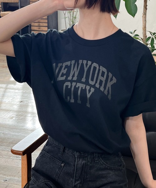 tシャツ 「spiritoso」カレッジロゴアソートプリント半袖Tシャツ レディース | spiritoso | 19