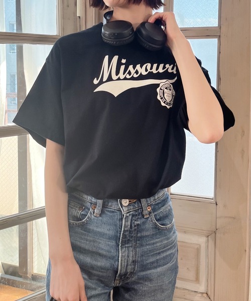 tシャツ 「spiritoso」カレッジロゴアソートプリント半袖Tシャツ レディース | spiritoso | 20